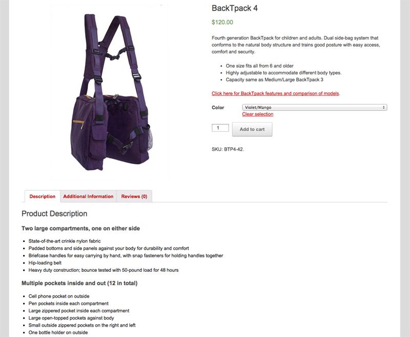 Product Detail Screen Shot