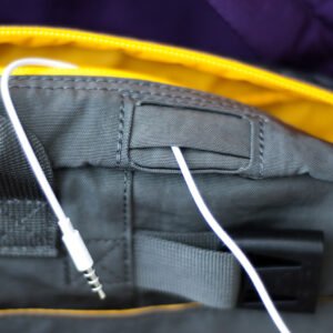 BackTpack 4 showing wiring through the headphone port